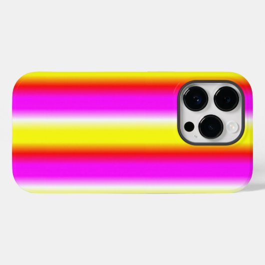 gele rode roze regenboogstreep Case-Mate iPhone case (Achterkant (horizontaal))