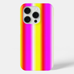 gele rode roze regenboogstreep iPhone 15 pro case