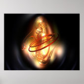 Gele rode shine poster (Voorkant)