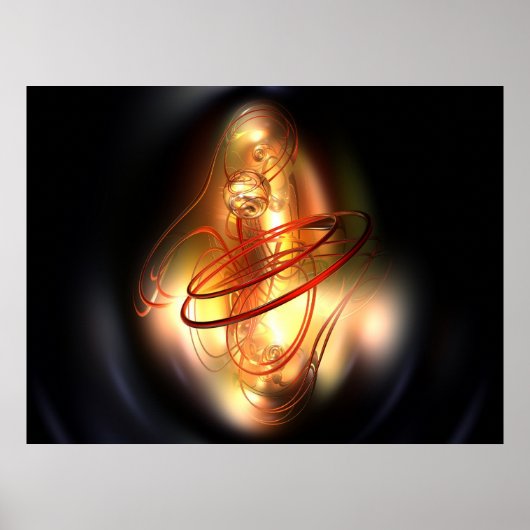 Gele rode shine poster (Voorkant)