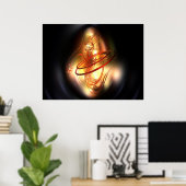 Gele rode shine poster (Thuiskantoor)