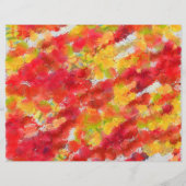 Gele rode spatten flyer (Achterkant)