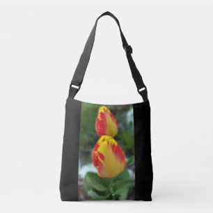 gele rode tulpen crossbody tas