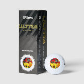 Gele & Rode Tulpen Golfballen (Verpakking)