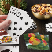 gele rode tulpen pokerkaarten (Insitu)