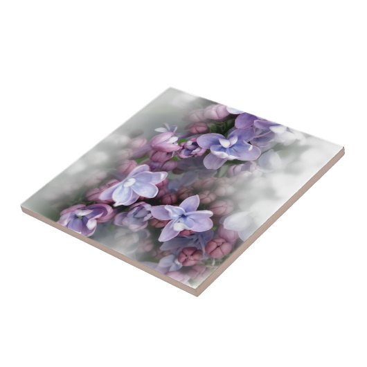 gele rode tulpen tegeltje (Zijkant)