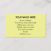 Gele rode Visitekaartjes Tulpventiel Uniek (Achterkant)