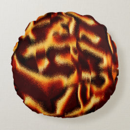 Gele rode vlekken vertonen een gebrekkige spray- o rond kussen