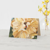Gele rododendron sympathie kaart (Gele Bloem)