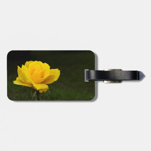 Gele rog bagagelabel (Achterkant horizontaal)