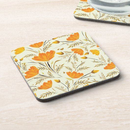 Gele rog bier onderzetter (Linkerzijde)