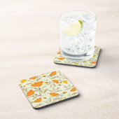 Gele rog bier onderzetter (Rechterzijde)