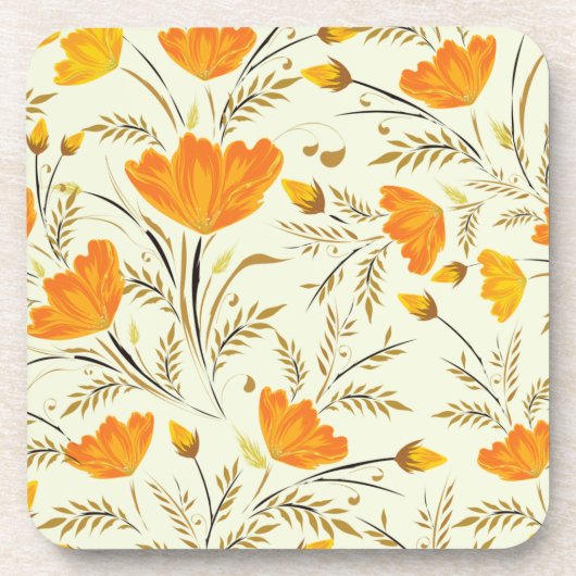 Gele rog bier onderzetter (Voorkant)