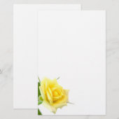 Gele rog briefpapier (Voorkant / Achterkant)