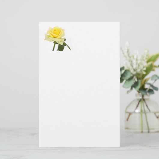 Gele rog briefpapier (Staand voorkant)