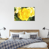 Gele rog canvas afdruk (Insitu (Slaapkamer))