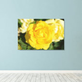 Gele rog canvas afdruk (Insitu (Houten vloer))