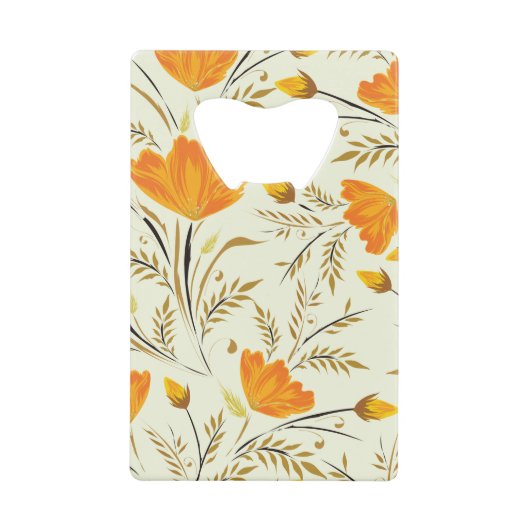 Gele rog creditkaart flessenopener (Voorkant)