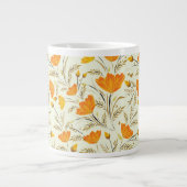 Gele rog grote koffiekop (Voorkant)