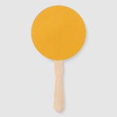 Gele rog handwaaier (Achterkant)