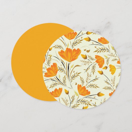 Gele rog kaart (Voorkant / Achterkant)