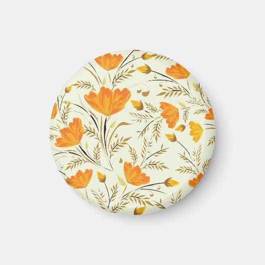 Gele rog magneet (Voorkant)