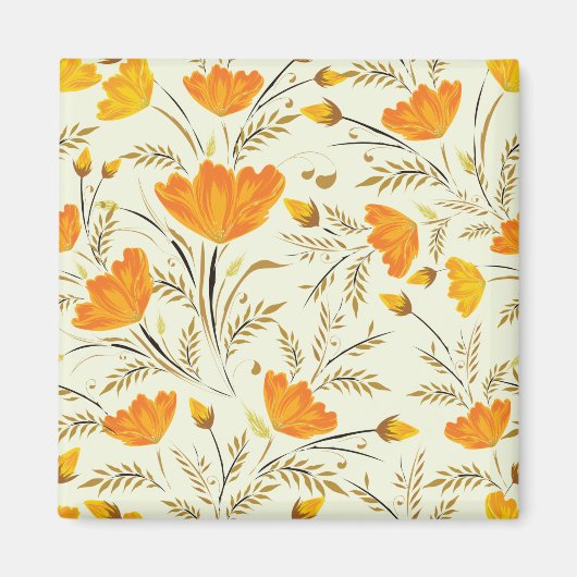 Gele rog magneet (Voorkant)