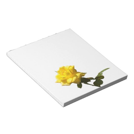 Gele rog notitieblok (Schuin)