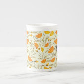 Gele rog porselein kop (Voorkant)