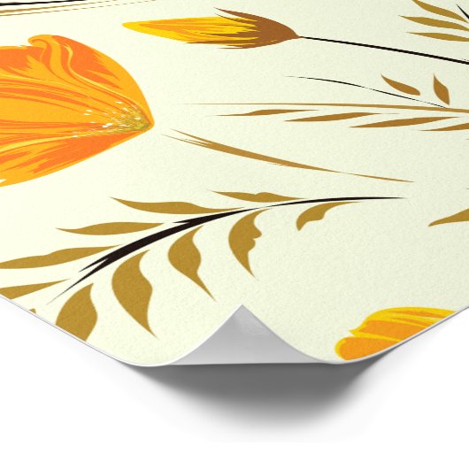 Gele rog poster (Hoek)