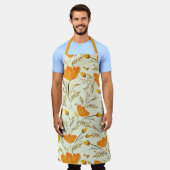 Gele rog schort (Gedragen)