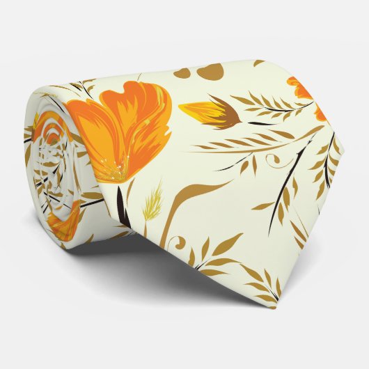 Gele rog stropdas (Opgerold)