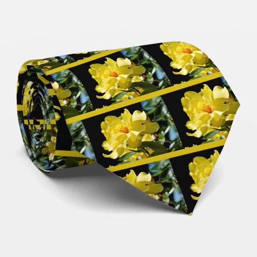 Gele rog stropdas (Opgerold)