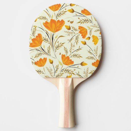 Gele rog tafeltennisbatje (Voorkant)