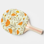 Gele rog tafeltennisbatje (Zijkant)