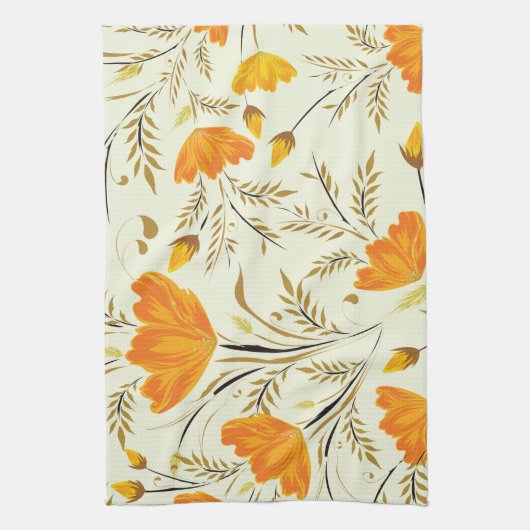 Gele rog theedoek (Verticaal)