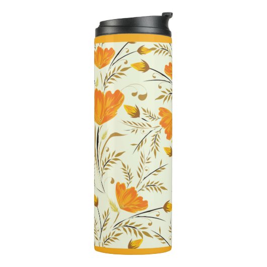 Gele rog thermosbeker (Gedraaid links)