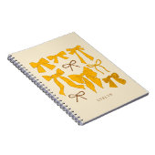 Gele romantische bogen notitieboek (Rechterzijde)