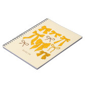 Gele romantische bogen notitieboek (Linkerzijde)