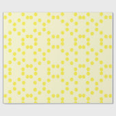 Gele ronde cirkels cadeaupapier (Vlak)