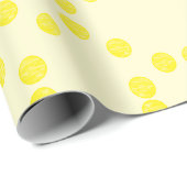 Gele ronde cirkels cadeaupapier (Rol Hoek)