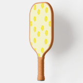 Gele ronde cirkels pickleball paddle (Links)