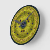 Gele ronde fractal klok (Hoek)