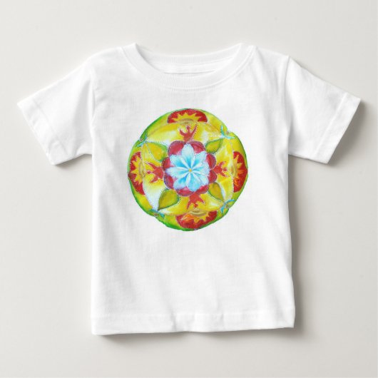 Gele Ronde Mandala Ruffle (Voorkant)