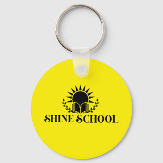 gele ronde sleutelhanger