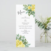  Gele Roodbruidjes Menu (Staand voorkant)