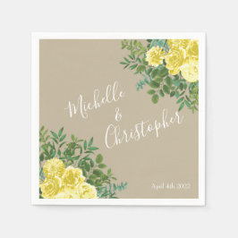 Gele Roodbruidjes Servet