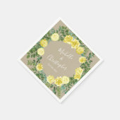  Gele Roodbruidjes Servet (Hoek)