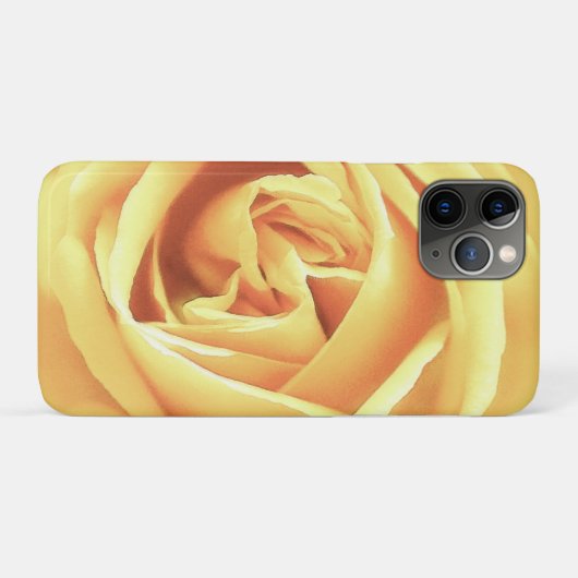 Gele rooddruk Case-Mate iPhone case (Achterkant (horizontaal))