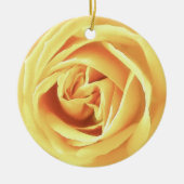 Gele rooddruk keramisch ornament (Voorkant)